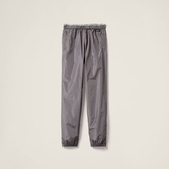 Women Technical Silk Joggers - Alluminio