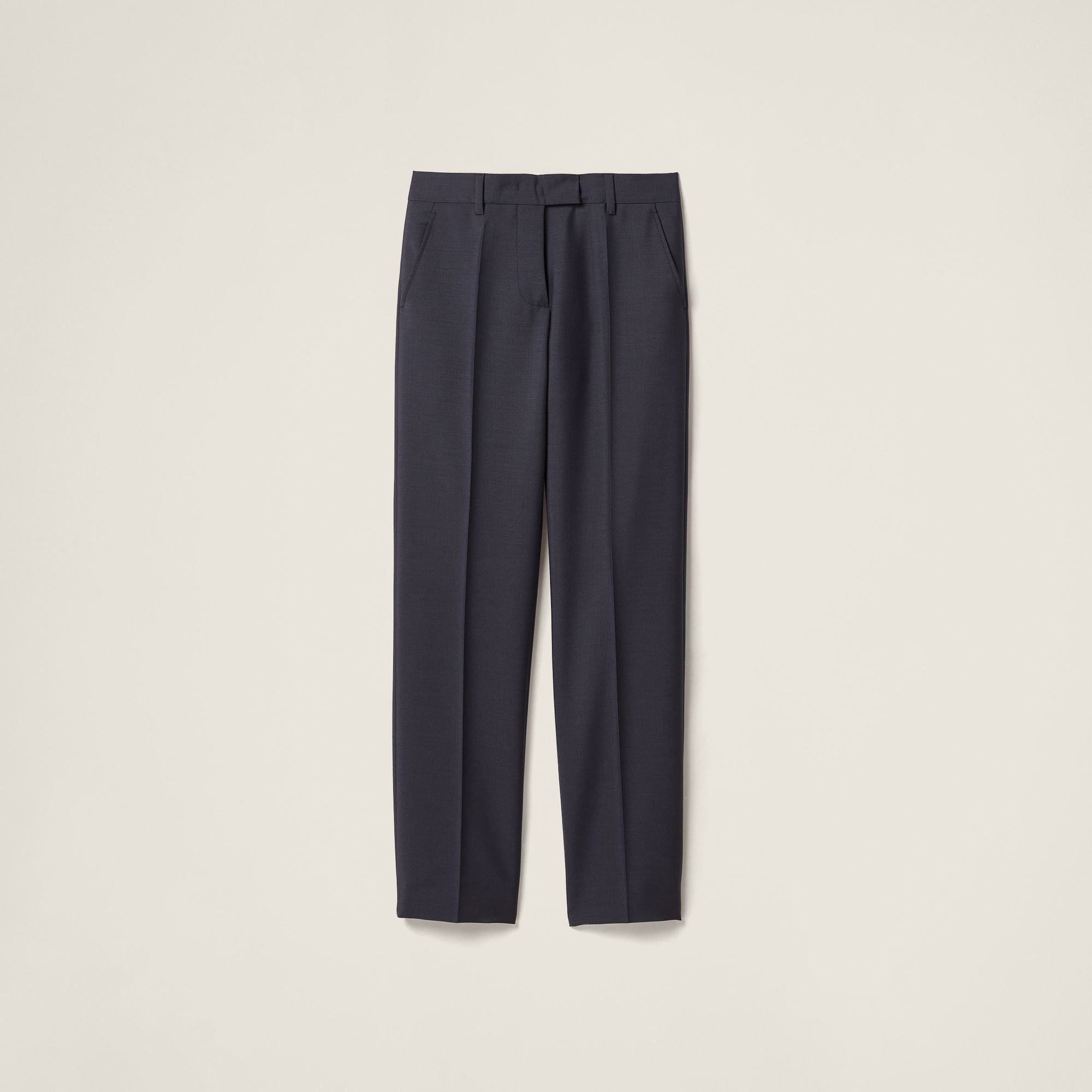 Women Kid Mohair Pants - Ematite