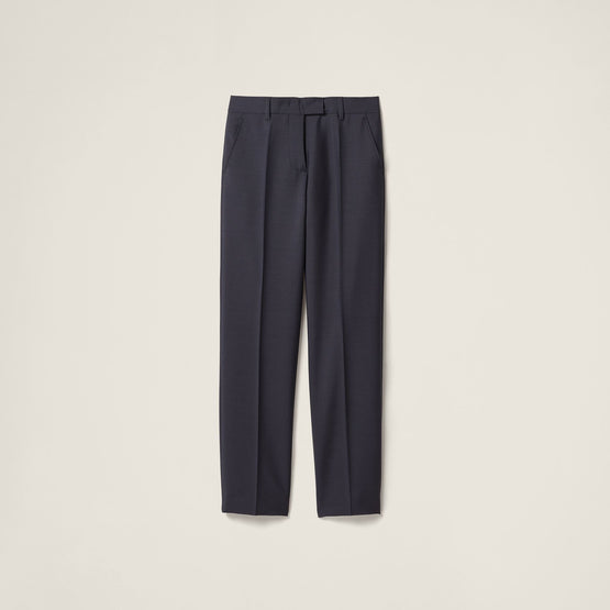 Women Kid Mohair Pants - Ematite
