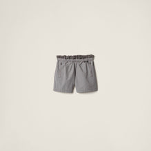 Checked technical fabric bermudas