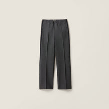 Women Fabric Stitch Knit Pants - Antracite