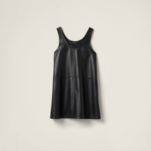 Nappa leather mini-dress