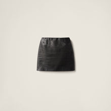 Leather miniskirt