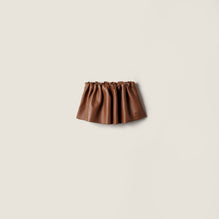 Plongé nappa leather miniskirt