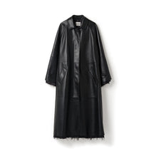 Women Nappa Leather Coat - Nero