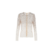 Women Embroidered Tulle Top - Opale