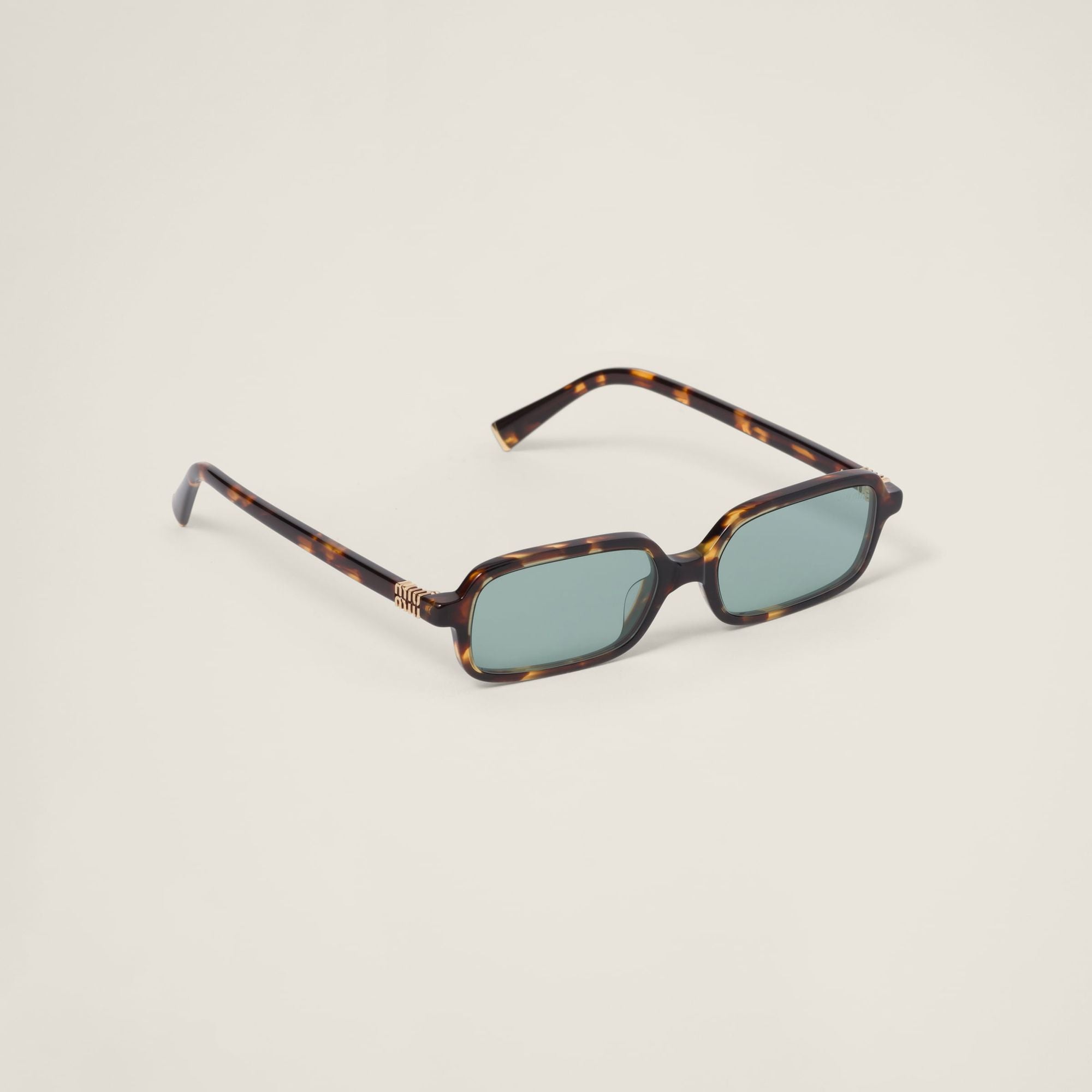 Women Miu Regard Sunglasses - Lenses Acqua Flash