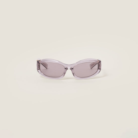 Women Miu Glimpse Sunglasses - Lenses Mauve Bio