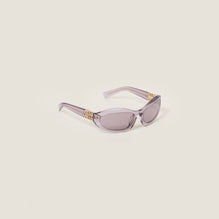 Women Miu Glimpse Sunglasses - Lenses Mauve Bio