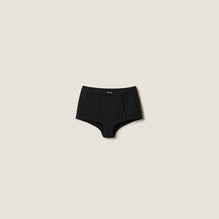 Ribbed knit boxer shorts